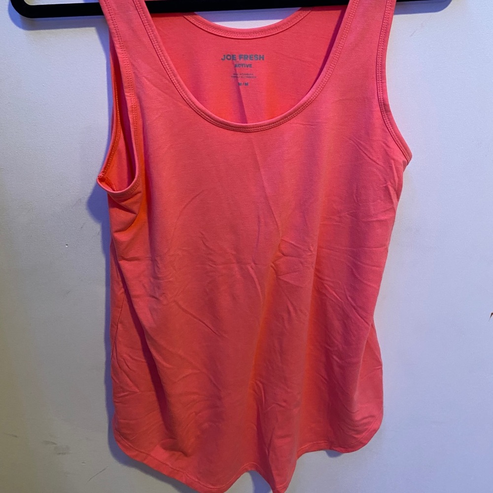 bright pink workout top!